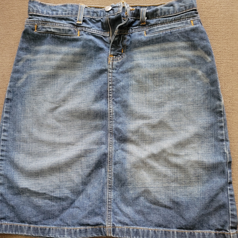 Sk1 Ralph Lauren Denim Blue Skirt